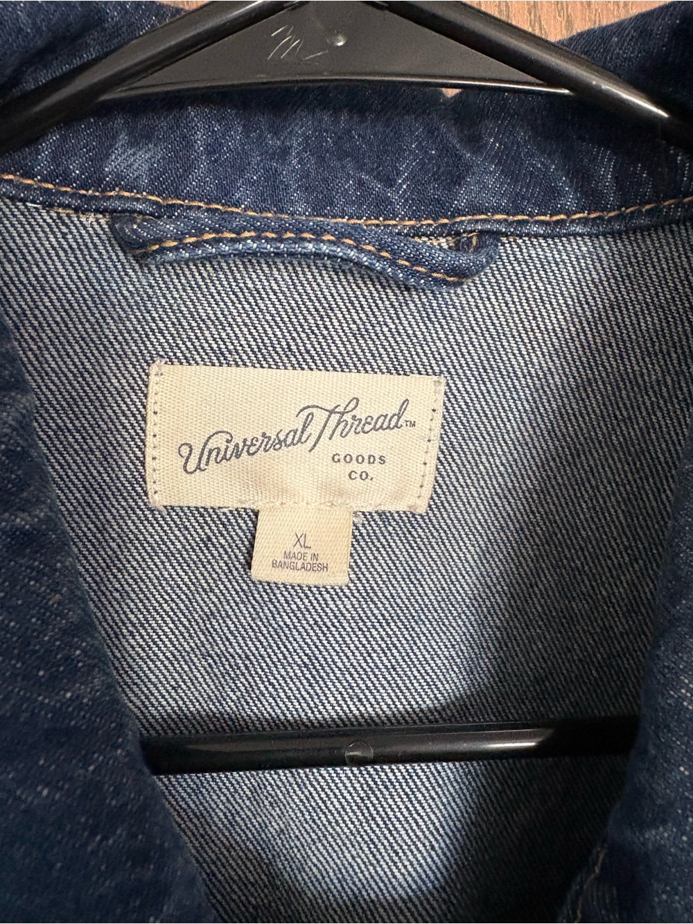 Universal Thread Dark Blue Oversized Denim Jacket - Picture 2 of 3